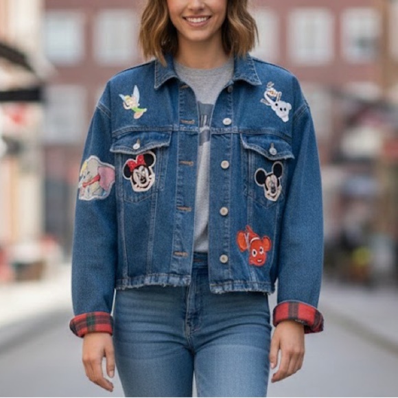 Disney Jackets & Blazers - Customized 1 of 1 Forever 21 Jean Jacket with Disney Patches